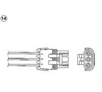 NGK Sonda Lambda para OPEL: Frontera, Vectra, Omega, Sintra & RENAULT: Express, Laguna, Twingo, Safrane, Extra & VAUXHALL: Vectra (Ref: 91204)
