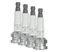 NGK Bujía de encendido 6097 electrodo central niquel Electrodo de masa supresión de interferencias 5 kOhm con asiento de estanqueidad plano Conexión SAE fija Ancho de llave: 16 mm Long. de rosca: