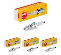 NGK Bujía de encendido 7822 Conexión roscada SAE electrodo central niquel Electrodo de masa supresión de interferencias 5 kOhm con asiento de estanqueidad plano Ancho de llave: 20,8 mm Long. de rosca: