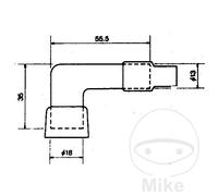 NGK 92248 Conector bujía de encendido negro