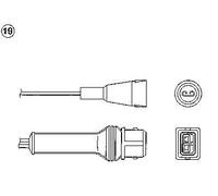 NGK Sonda Lambda para AUDI: 100, Coupé, Cabriolet, A8, 80, A6 & LANCIA: Thema, Dedra, Y10 & FIAT: Panda, Croma, Tempra & VOLVO: 740 (Ref: 95555)