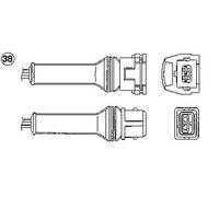 NGK Sonda Lambda para FIAT: Panda, Punto, Croma, Tempra, Cinquecento, Tipo & ALFA ROMEO: 164, 155 & VOLVO: 850 & FERRARI: 348, 512 (Ref: 97632)