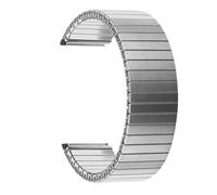 NGNKMPMCTK Correa de Reloj elástica de Acero Inoxidable de 20 mm y 22 mm, Banda de Reloj de expansión de Metal for Hombres y Mujeres, Universal.(Silver_20MM_XS-122MM)