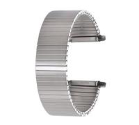 NGNKMPMCTK Correa de Reloj elástica de Metal for Hombre y Mujer, Banda de Acero Inoxidable de expansión de Ajuste elástico de 18mm, 20mm y 22mm de Ancho, Accesorios de Pulsera(18mm_Length 130mm)