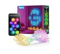 ngnsky Luces de cortina inteligentes RGB Bluetooth de colores, control por aplicación y remoto, USB 5V, para Navidad, decoraciones de la casa. 2m * 2m, 400 led.