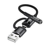 NGOKGA Adaptador de audio USB C a conector de 3,5 mm hembra AUX USB A, tarjeta de sonido TRRS de 4 polos para auriculares altavoz PS4 PS5 PC compatible con iPhone 15, Pixel 8 7 6 5 4, Galaxy S24 S23