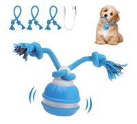 NGOKPYD Pelota Interactiva para Perros Juguetes, Emite Sonidos de Aves para Estimular la Curiosidad, Viene con Cuerdas de Masticado, Ideal para Perros Pequeños y Cachorros, Previene el Aburrimiento