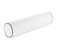 NGOZI Almohada Cilíndrica Cervical para Cuello, Cojin Cilíndrica de 45x13 cm Espuma de Memoria, Cojín Lumbar y Cojín de Rodillas, Cojin Rulo Reposacabezas, Borde Azul Marino