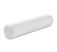 NGOZI Almohada Cilíndrica Cervical para Cuello, Cojin Cilíndrica de 45x13 cm Espuma de Memoria, Cojín Lumbar y Cojín de Rodillas, Cojin Rulo Reposacabezas, Blanco