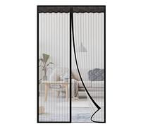 NGreen Puerta mosquitera magnética reforzada, cortina de malla resistente y gancho y bucle de marco completo, mantiene a los mosquitos fuera, apto para niños y perros, no requiere herramientas