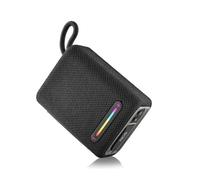 NGS Roller Furia 1 Black - Altavoz Portátil Bluetooth 5.0, 15 W, IPX6 Impermeable, Luces RGB, True Wireless TWS, USB, Batería 9 Horas, Negro