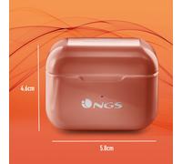 NGS - ARTICA BLOOM Auriculares Inalámbrico Dentro de oído Llamadas/Música USB Tipo C Bluetooth Coral