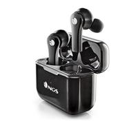 NGS ARTICA Bloom Black - Auriculares inalámbricos Compatible con tecnología Bluetooth y TWS, Base de Carga, 24h de autonomía, micrófono, Control táctil.