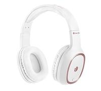 NGS ARTICA Pride White- Auriculares Inalámbricos, Compatible con Tecnología Bluetooth, con Micrófono, Batería de 7 Horas, 20 Hz, Color Blanco