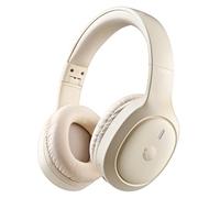 NGS Artica Tempest Beige - Auricular circumaural Inalámbrico Compatible con Tecnología Bluetooth, 28h Autonomía, Control Táctil, Micrófono ENC, Base de Carga USB-C, IPX5, Beige
