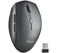 NGS Bee Black Ratón Inalámbrico 1600 DPI Negro