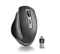 NGS Blur-RB- Ratón Multidispositivo Inalámbrico Recargable, con Bluetooth 4.0/4.0, 800/1600/3200dpi, 10M Distancia, Color Negro