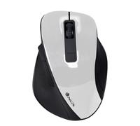 NGS Bow White - Ratón Inalámbrico RF 2,4Ghz, Ratón Óptico Sin Cable 800/1200/1600dpi para Ordenador, Scroll + 5 Botones, Ergonomía Diestros, Blanco