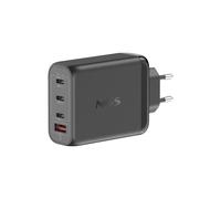 NGS BUD 140W : Cargador de pared universal de 140W con 4 puertos: 3 USB-C + 1 USB-A. Carga rápida. Gran compatibilidad. Carga sim.