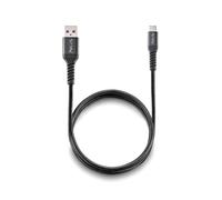 Cable USB 2.0 NGS KNOT-AC/ USB Macho - USB Tipo-C Macho/ Hasta 12W/ 480Mbps/ 1m/ Negro