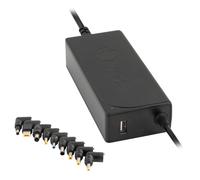 NGS W-70W - Cargador Universal Automático 70 W para Ordenador Portátil, Cargador con Salida USB 5V-2A y 9 Adaptadores Compatibles con HP, DELL, ASUS, Lenovo, Acer