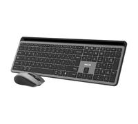 NGS Technology Kit teclado y ratón Eclipse inalámbricos recargables 12 teclas multimedia