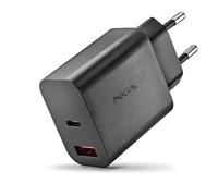 NGS Technology Cargador de pared ERA 20W GaN USB-C + USB-A Carga rápida Negro