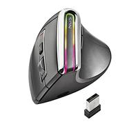 NGS EVO Karma - Ratón Ergonómico Vertical Inalámbrico, Recargable, 5 Botones Silenciosos+Scroll, Sensor Óptico Regulable 800/1200/1600/3200 dpi, 2.4GHz USB + Bluetooth 3.0 + Bluetooth 5.0, Plug&Play