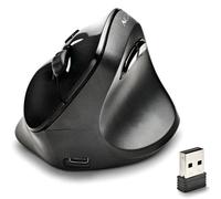 NGS Technology – Ratón inalámbrico EVO Moksha – Vertical ergonómico – Negro