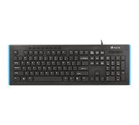NGS Firefly USB Negro - Teclado (Estándar, Alámbrico, USB, Negro)