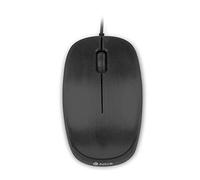 NGS Flame Black - Ratón Óptico 1000dpi con Cable USB, Ratón para Ordenador o Portátil con 3 Botones, Ambidiestro, Negro