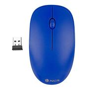 NGS FOG BLUE - Ratón Óptico Inalámbrico 2.4GHz, Ratón para Ordenador o Laptop Con 2 Botones y Scroll, 1000dpi, Ambidiestro, Azul