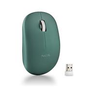 NGS Fog Pro Green - Ratón Inalámbrico Óptico 1000 dpi, Nano USB, Botones Silenciosos, Plug & Play, Ambidiestro, Compatible con PC, Mac y Portátil, Verde