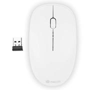 NGS FOG WHITE - Ratón Óptico Inalámbrico 2.4GHz, Ratón para Ordenador o Laptop Con 2 Botones y Scroll, 1000dpi, Ambidiestro, Blanco