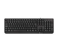 NGS FUNKYV3 Teclado USB con 12 Teclas Multimedia, Cable de 140cm y Función Plug&Play (QWERTY Italiano)