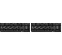 NGS FUNKYV3 Teclado USB con 12 Teclas Multimedia, Cable de 140cm y Función Plug&Play (QWERTY Portugués) (Paquete de 2)
