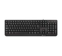 NGS FUNKYV3 Teclado USB con 12 Teclas Multimedia, Cable de 140cm y Función Plug&Play (QWERTY Portugués)
