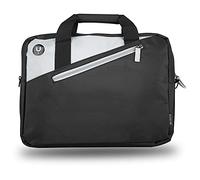 NGS GINGER BLACK14 - Maletín para Ordenador Portátil de hasta 14'', Maleta con Compartimentos y Bolsillo Exterior, Color Negro y Atracita