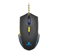 NGS GMX-123 - Ratón Gaming, Cable USB, Iluminación LED, 6 Botones, Sensor Óptico Ajustable, Compatible PC/Portátiles/PS/Xbox/Nintendo Switch/Tablets/Teléfonos, Precisión, Negro