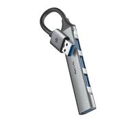 NGS iHub4 Micro - Hub USB 4 Puertos, USB 3.2 Gen1 + 3X USB 2.0 | 1 puerto USB 3.2 de 5 Gbps y 3 puertos USB 2.0. Plug & Play. Compatible PC y Mac. Diseño compacto con cable de 1m.
