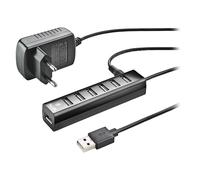 Ngs ihub7 tiny - hub usb 2.0 con 7 puertos y adaptador de corriente 5v