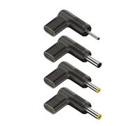 NGS BUD-AC - Pack de 4 Clavijas USB-C para Cargar Portátiles Acer - Compatibilidad con Carga Rápida USB PD, 100W, Diseño en Ángulo Recto, Portátil y Compacto