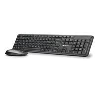 NGS Harmony Kit - Conjunto Silencioso de Teclado Y Ratón Inalámbrica con 12 Teclas Multimedia, Diseño Español