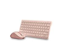Kit teclado + mouse raton ngs fantasy kit rosa wireless inalambrico