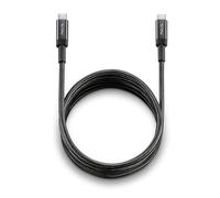 NGS KNOT 65W-2 - Cable USB C a USB C de 2m, Carga Rápida 65W, Transferencia de Datos 480 Mbps, Alta Durabilidad para Móviles, Tablets y Portátiles