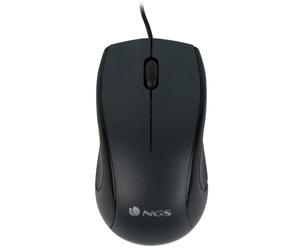NGS Mist ratón óptico con cable 1000 DPI negro