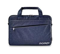NGS MONRAY CHARTER - Maletín para portátil de 15.6", Acolchado, Elegante, Resistente al Agua, Tejido de alta calidad, Correa de Transporte, Color Azul Oscuro Jaspeado