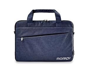 NGS MONRAY CHARTER - Maletín para portátil de 15.6", Acolchado, Elegante, Resistente al Agua, Tejido de alta calidad, Correa de Transporte, Color Azul Oscuro Jaspeado
