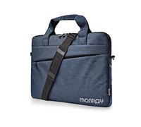 NGS MONRAY CHARTER - Maletín para portátil de 15.6", Acolchado, Elegante, Resistente al Agua, Tejido de alta calidad, Correa de Transporte, Color Azul Oscuro Jaspeado