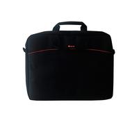 NGS MONRAY ENTERPRISE - Funda Portátil, Maletín Portátil de Nylon, Para Ordenador Portátil de 15.6", Resistente y Ligera, Asas y Bandolera Regulable, Compartimentos y Bolsillos, 40 x 32 x 4 cm, Negro